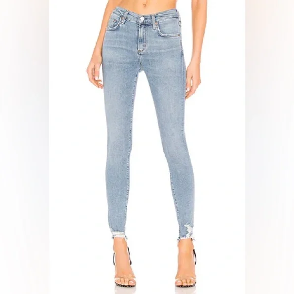 🚨LAST CHANCE🚨 AGOLDE women’s Sophie High Rise Skinny jeans in Color Scheme 26 - Picture 4 of 9